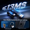 Wireless Gaming Headset with Mic Over Ear Headphones Noise Cancelling