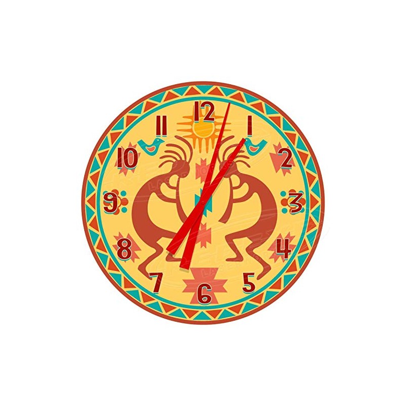 Decorative Concepts South Western Kokopelli Themed 18" Diameter Aluminum Metal
