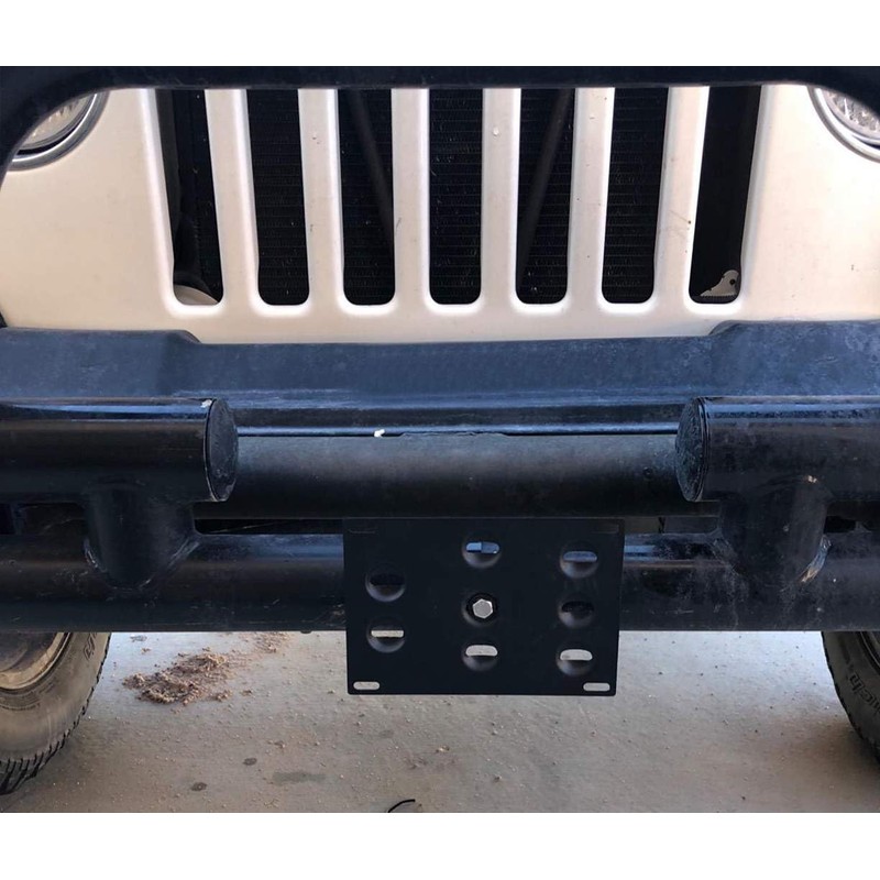 iJDMTOY No Drill Required 2.5-Inch Bumper Guard Tube Mount License