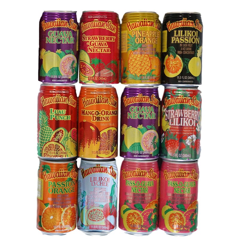 Hawaiian Sun Juice Drinks Ultimate Variety Pack of 12