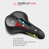 Büchel Twin Women Bike Saddle WITTKOP Medicus 2.0 Trekking – Black, One Size,