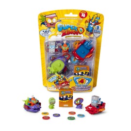 SuperThings - Series 4 - BlasterJet Blister (PSZ4B416IN00) with 4 Figures (1 Silver) and 2 BlasterJet Vehicles
