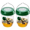 2 Pack Solar Wasp Trap Outdoor Hanging