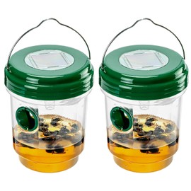 2 Pack Solar Wasp Trap Outdoor Hanging