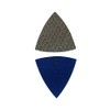 3" Triangular Diamond Grinding/Polishing Pads for Oscillating Multi-Tools, 3mm Segment