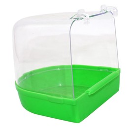 Parliky Bird Bath Cage for Cage Covered Parrot Bath Small Bird Bath for Canary Random