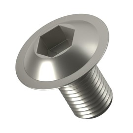 A2 Stainless Steel Flanged Button Head Screws Bolts Allen Socket with Collar (Pack of 20) (M6 x 25mm)