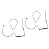 jojofuny 2pcs Wired Control Spring Audio Cable for Headphones Flexible