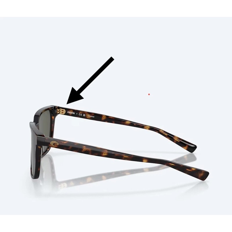 Costa Del Mar Kailano 6S2013 Apalach 6S2011 Replacement Temple Hinge