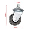 MagiDeal Floor Jack Caster Horizontal Jack Caster Black Wheel 12mm
