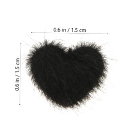 Gatuida 3Pcs Heart Shaped Nail Art Decor DIY Manicure Accessories for Glamorous Looks Lightweight and Portable Nail Heart Charms for Home Salon Use