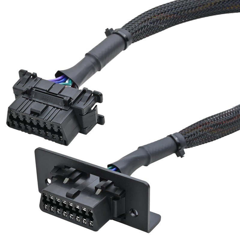 iKKEGOL Underdash OBD2 Splitter Y Cable, 1 Male to 2