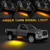Truck LED Running Board Lights Amber Side Marker Kit, White
