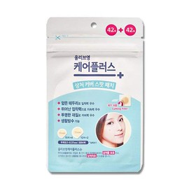 OLIVE YOUNG 1 Pack Care Plus Spot Patch 84ea (10mm 60ea + 12mm 24ea) - Acne Spot Pimple Absorbing Cover Patch, Moist Wound Dressing for Skin Trouble Acne Pimple Care Hydrocolloid Patch