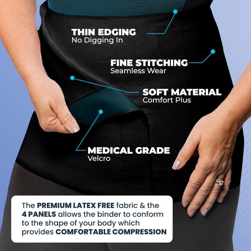 QORE LOGIQ Plus Size Abdominal Binder Post Surgery - C