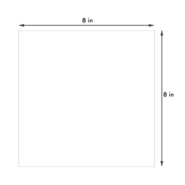 Somime 25 Pack Backing Boards Only - 8x8 Uncut White Mats Matboards, Acid Free & White Core Backerboards, Ideal for Photos/Pictures/Prints/Frames/Arts
