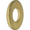 #12 Solid Brass Flat Washers, Commercial Standard, Grade 360, Plain
