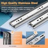 YENUO Stainless Steel Full Extension Drawer Slides Side Mount 10
