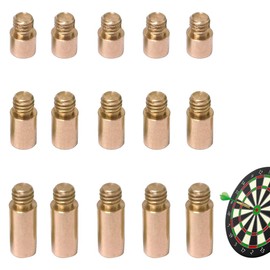 Wangzzniu 15 Pcs Dart Weights Brass Dart Stem Weight 3 Sizes Dart Add Accentuator 2BA Thread Dart Tool Kit for Dart Counterweight Accessories