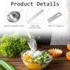 JJUNW 2Pcs Stainless Steel Tea Spoon Measuring Spoon, Silver Long