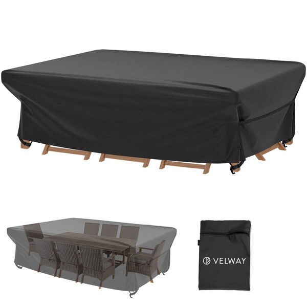 Velway Patio Furniture Cover Outdoor, Waterproof Rectangular Patio Table Chair