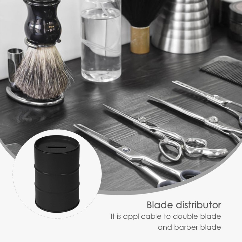 Linkidea Razor Blade Disposal Container Box, Metal Razor Disposal Case,