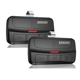 [2 Pack] Anderic 375UT Universal for Most Garage Door Opener Remote, Replacement for Learn Key/DIP Multicode Linear 3089 MCT-11 LDO50 Genie ACSCTG Type 371LM 373LM 375UT 971LM 973LM 893MAX KLIK1U