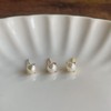 Silver 925 Earrings, Silver, Gold, 18K Coating, Hypoallergenic, Pearl, Small,
