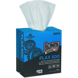 GP Pro Brawny Industrial Flax500 Lite Duty Cloths 132ct 29610 White 9" x16.5" by GP PRO