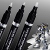 COORIART 3PK Liquid Chrome Markers Permanent Mirror Pens for Plastic