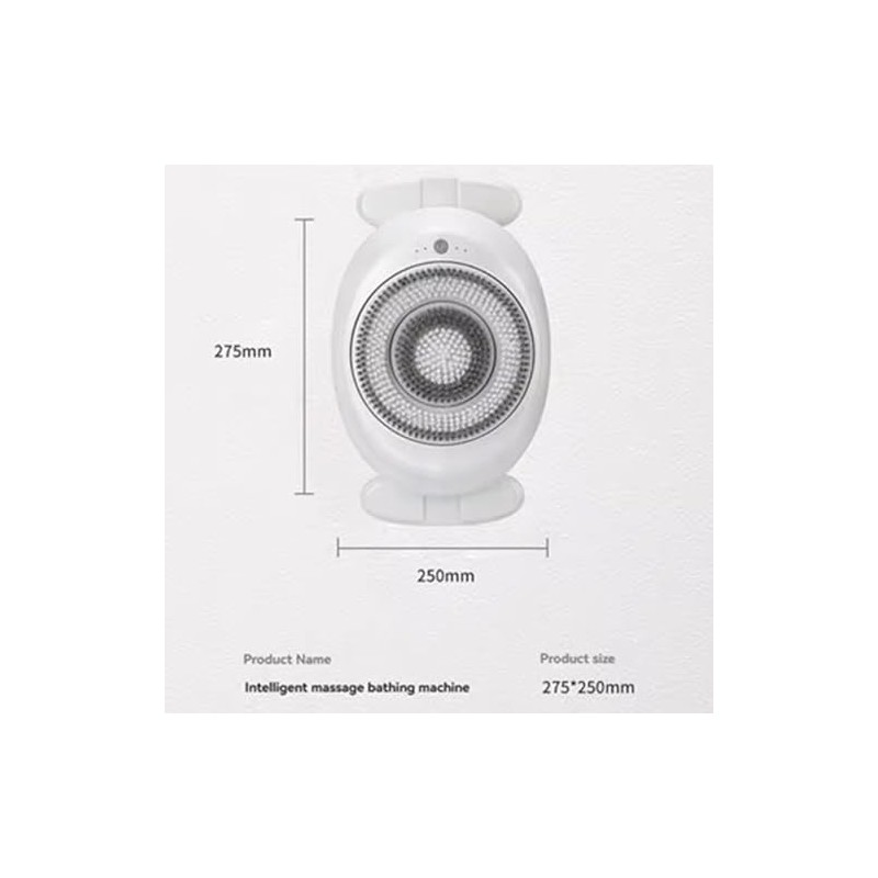 Cepillo de baño eléctrico inteligente pared artefacto frotamiento espalda giratorio