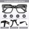 AQWANO Stylish Oversized Reading Glasses for Women Fashion Designer Readers
