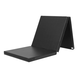 KaRaDaStyle Gymnastics Mat Folding Stretch Mats 71"x24"x2" Exercise Muscle Training Children Play Horizontal Bar Mat Yoga Sports Soundproof Home Use (Black)