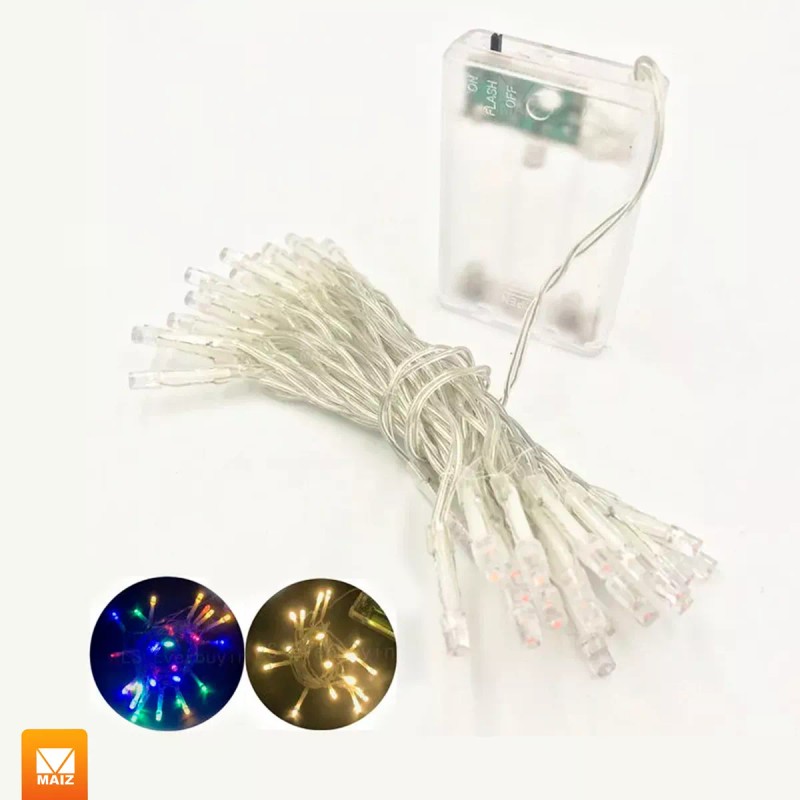 Maíz Serie Foco Luces Led Navideñas Decorativa Fiesta 3 Metros