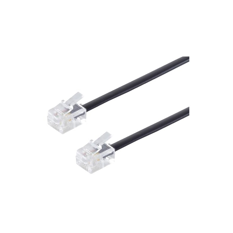 Telephone Cable RJ12 6/6 Male to RJ12 6/6 Male Flat