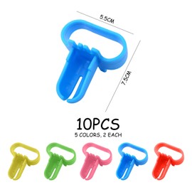 YSDYY 10-Teiliger Ballonknoter, Ballonzubehör, Schnellknotenwerkzeug, Ballonknotenhilfe, Ballonschließwerkzeug