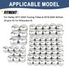 62 Pcs Motorcycle Bolt Covers Engine Head Bolt Toppers Caps