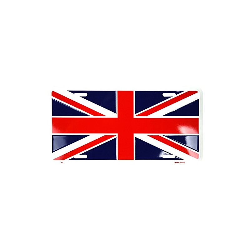 Dixie Great Britain Flag License Plate (Union Jack)
