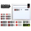 BIKE-label 403013 Silver 3D Letterbox Sticker 4 x No Advertising