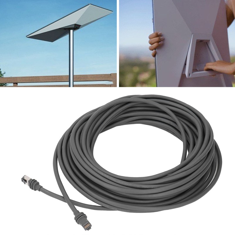 Rectangular Satellite Replacement Cable for V3 30FT 9.14m Outdoor Waterproof