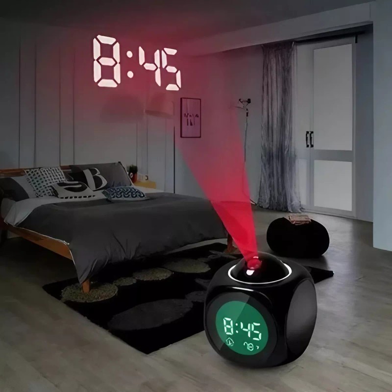 Extreme Beauty Reloj Proyector Despertador Digital Pantalla Lcd Parlante