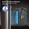 Gym Magnetic Water Bottle Holder Bag with Phone Pockets &