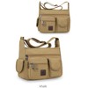 LEBULLBRO Canvas Messenger Bag for Mens Womens Multi-pockets 13 inch
