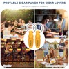 Demcigar Cigar Punch, Sharp Cutter Punch with Key Chain, Mini