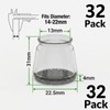 BRIOTA 32 Pcs Chair Leg Floor Protectors, Clear TPE Caps