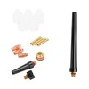 Welding Torch Accessories Kit Glass Cup Nozzle Brass Consumables for