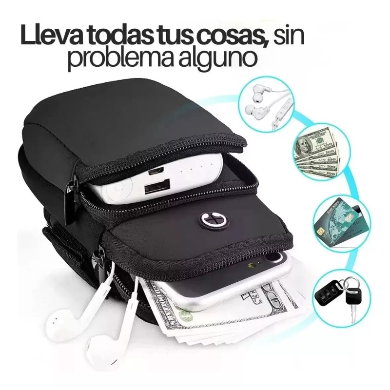 Mafab 3pz Bolsa Deportiva Banda Al Brazo P Celular Gym