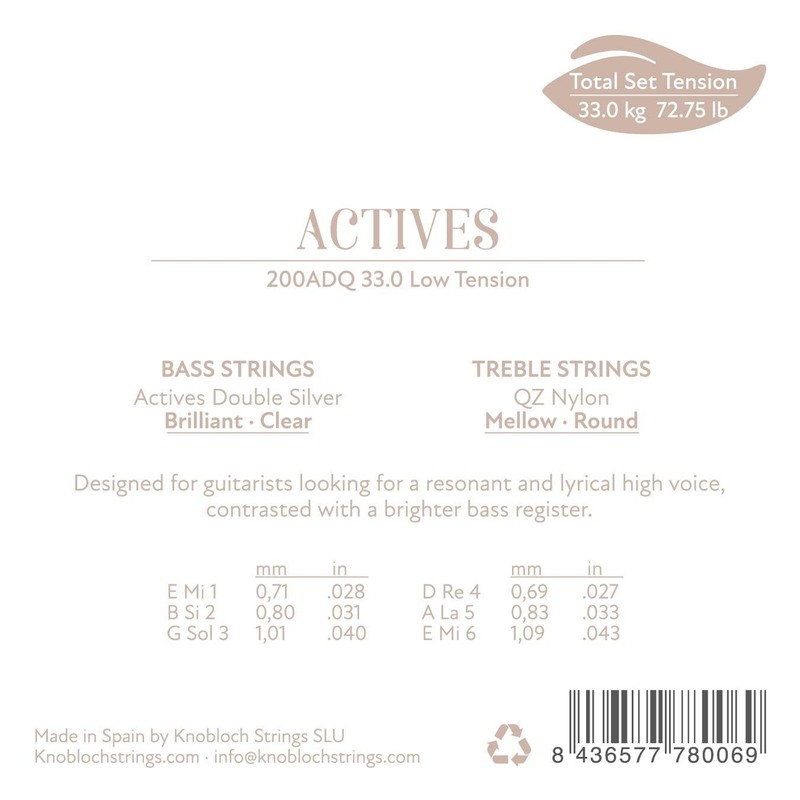KNOBLOCH STRINGS - Spanish Guitar Strings | 200ADQ Actives Double