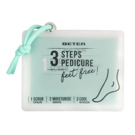 Beter - Kit Pedicure Piedi in 3 Passi Pedicure Feet Free, Esfoliante, Idratante e Rinfrescante, Cura dei piedi con Glicerina e Mentolo, Per piedi secchi e screpolati, Trattamento pedicure