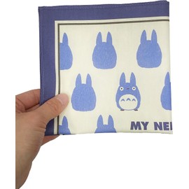 Marushin 1025013900 Handkerchief, My Neighbor Totoro Silhouette, Character, Kindergarten, School Entrance Preparation, Kindergarten, Elementary School, Boys and Girls
